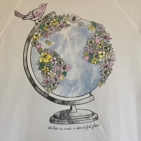 Justice Kids 14Y White Graphic Sweater - Picture 2 of 6